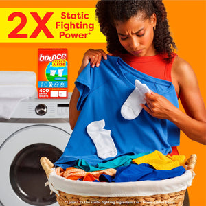 Bounce Select a Size Fabric Softener Dryer Sheets, Outdoor Fresh, 400 ct.