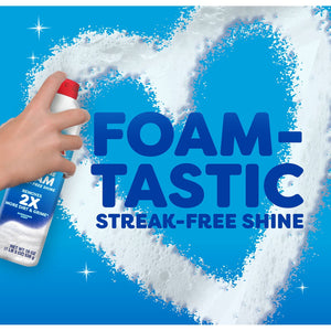 Windex Fast Shine Foam Glass Cleaner, No-Drip Aerosol Cleaning Spray, 19 oz., 4 pk.