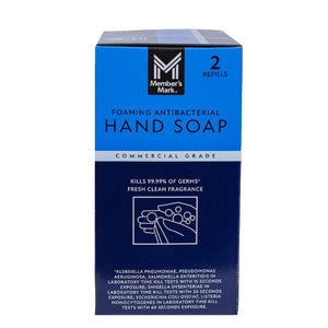 Member's Mark Antibacterial Foaming Hand Soap, 67.6 fl. oz., 2 refills