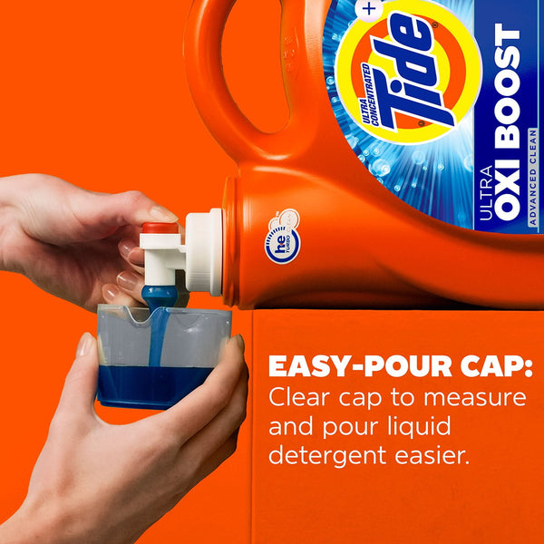 Tide Ultra Oxi Boost Liquid Laundry Detergent, 100 loads, 128 fl. oz.
