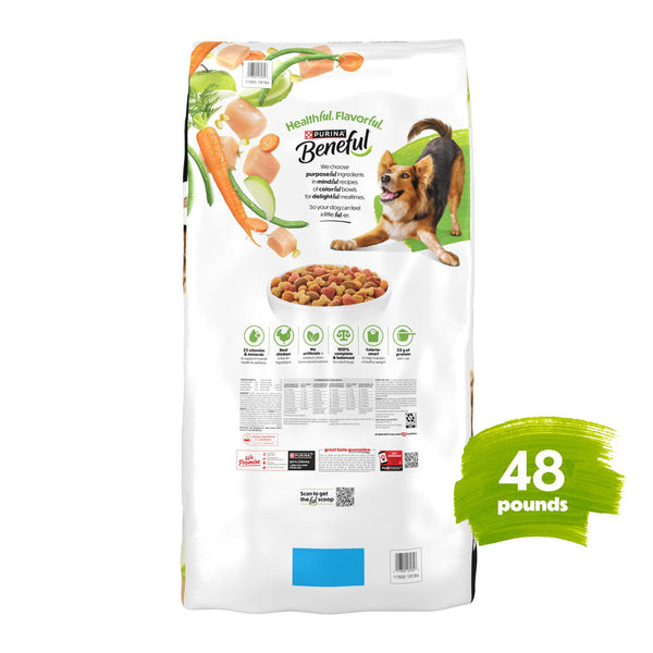 Purina Beneful Healthy Weight Chicken Recipe Dry Dog Food, 48 lbs.