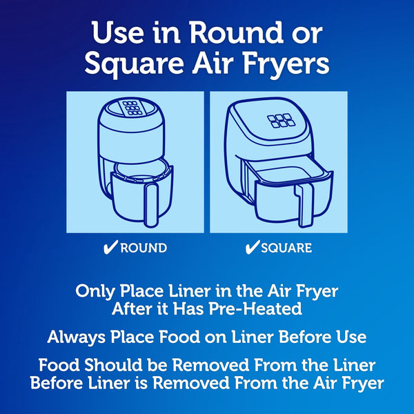 Reynolds Kitchens Unbleached Parchment Air Fryer Liners, 150 ct.