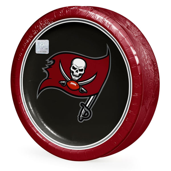 Tampa Bay Buccaneers NFL Round Paper Plates, 10
