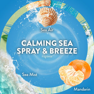 Air Wick Plug In Scented Oil Air Freshener, Sea Spray & Breeze, Sweet Peach, 1 warmer + 6 refills