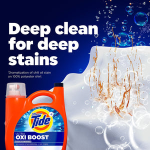 Tide Ultra Oxi Boost Liquid Laundry Detergent, 100 loads, 128 fl. oz.