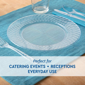 Member's Mark Clear Plastic Plates, 9" 45 ct.