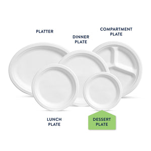 Chinet Classic Dessert Plates, 6.75