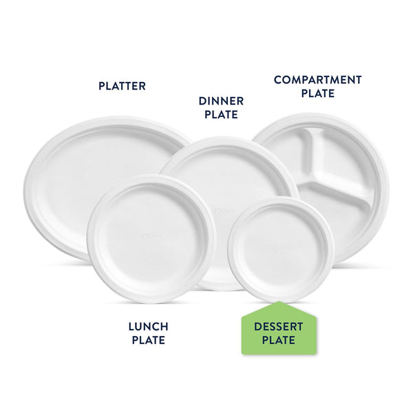 Chinet Classic Dessert Plates, 6.75