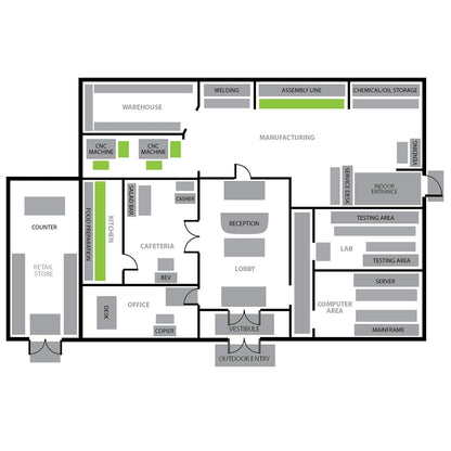 General Purpose WorkStep Floor Mat, Black (36" x 60" x .5")