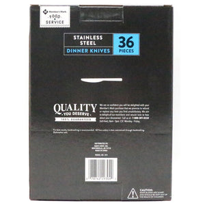 Member's Mark Stainless Steel Dinner Knife Set 36 ct.