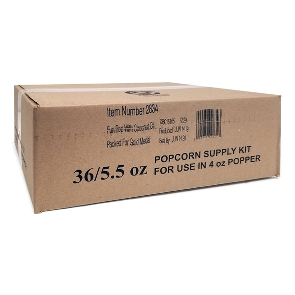 Gold Medal Funpop Popcorn kits, for use with 4 oz. Poppers, 36 kits