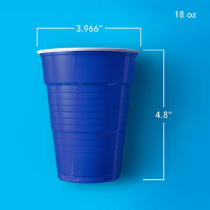 Member's Mark Heavy-Duty Blue Plastic Cups 18 oz., 240 ct.