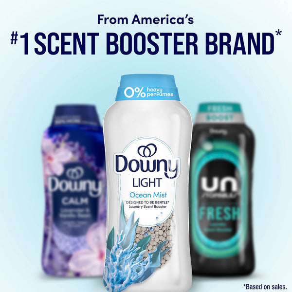 Downy Light Laundry In-Wash Scent Booster Beads, Ocean Mist Scent, 39.9 oz