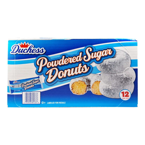Duchess Mini Powdered Sugar Donuts, 3 oz, 12 pk.