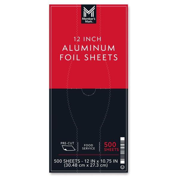 Member's Mark Foil Sheets, 12" x 10.75
