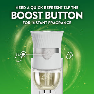 Air Wick Plug In Scented Oil Air Freshener, Sweet Tulip Petals, 1 warmer + 6 refills