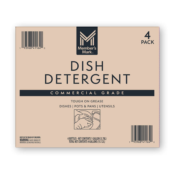 Member's Mark Commercial  Dish Detergent, 1 Gallon Jugs