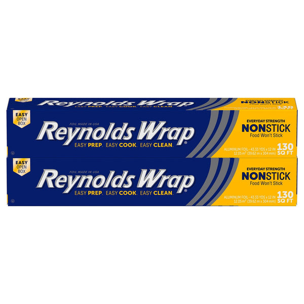 Reynolds Wrap Non-Stick 12" Aluminum Foil 130 sq. ft., 2 pk.