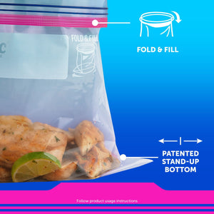 Ziploc Storage Quart Bags with New Stay Open Design, 216 ct.