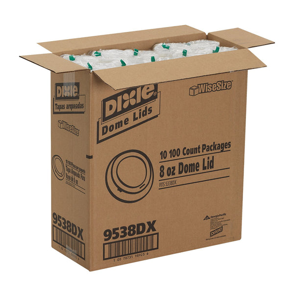 Dixie PerfectTouch Domed Hot Cup Plastic Lid, 8 oz. 1000 ct. 9538DX