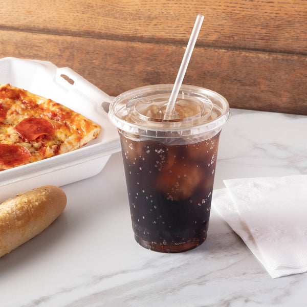 Hefty Jumbo Translucent Unwrapped Plastic Straws, 7.75