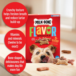 Milk-Bone Flavor Snacks Variety Pack Small Crunchy Dog Biscuits, 8 lbs.