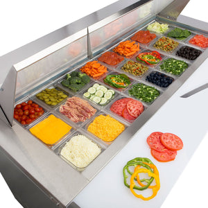 Maxx Cold X-Series Commercial Refrigerated Prep Station, Stainless Steel (15.5 cu. ft.)