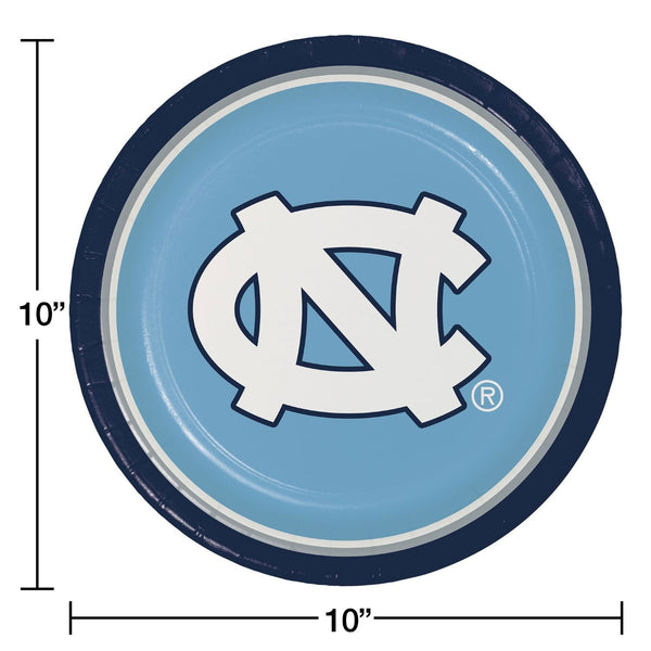 North Carolina Tar Heels NCAA Round Paper Plates, 10