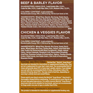 Rachael Ray Nutrish Soup Bones Dog Treat Variety Pack, Beef & Chicken, 11 ct., 2 pk.
