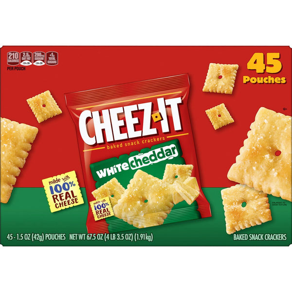 Cheez-It White Cheddar Snack Packs, 1.5 oz., 45 pk.
