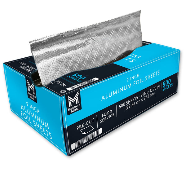 Member's Mark Foil Sheets, 9" x 10.75" (500 ct.)