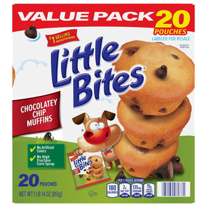 Entenmann's Little Bites Chocolate Chip Muffins, 1.5 oz., 20 pk.