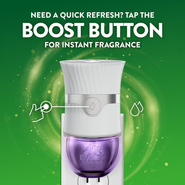 Air Wick Plug In Scented Oil Air Fresheners,  Lavender & Chamomile, 2 warmers + 8 refills