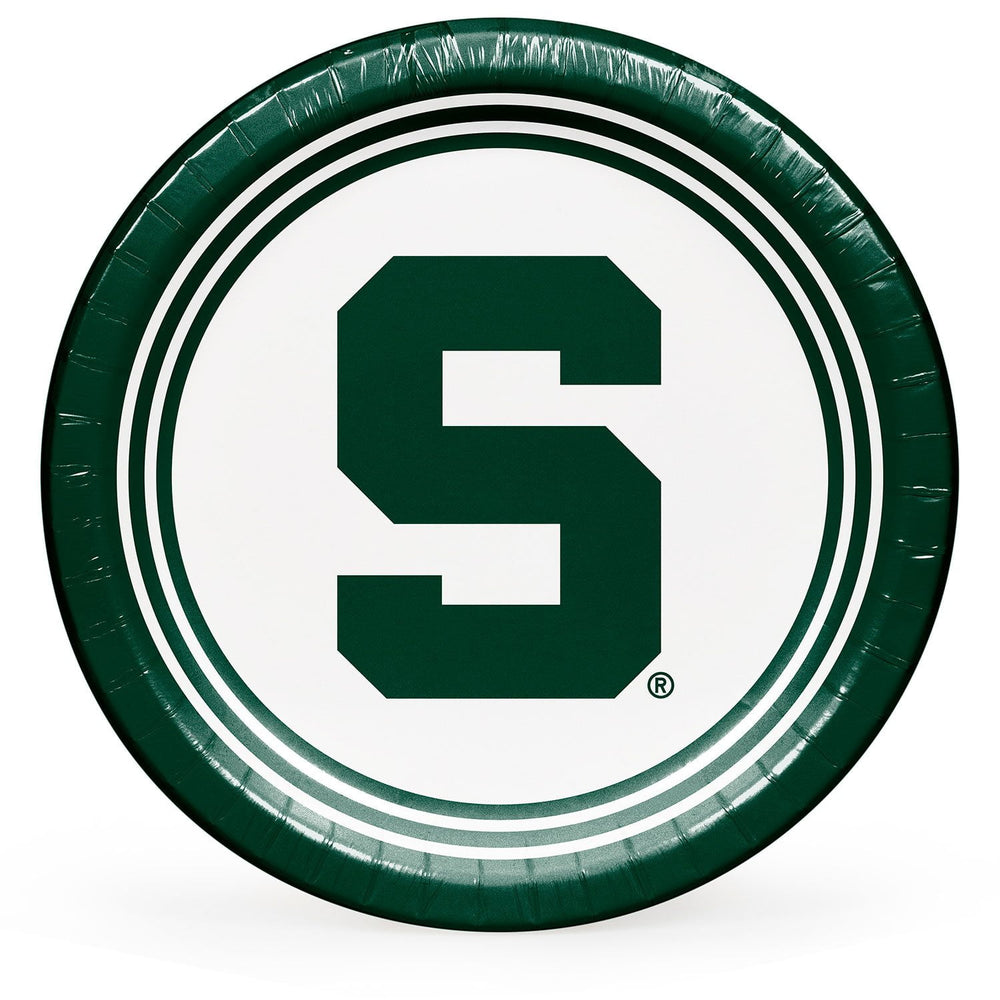 Michigan State Spartans NCAA Round Paper Plates, 10