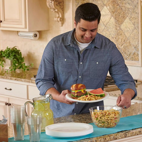 Hefty Supreme Foam Oval Platters, 12.5" x 10