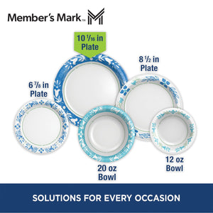 Member's Mark Ultra Dinner Paper Plates, 10