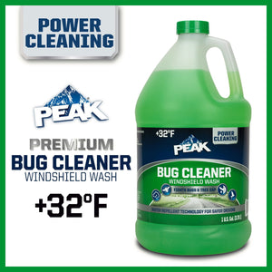 PEAK Windshield Wash +32°F Bug Cleaner 1 Gallon 6PK