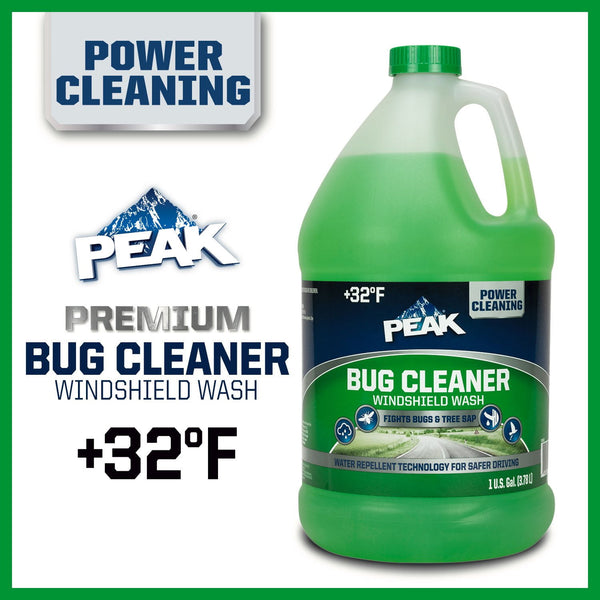 PEAK Windshield Wash +32°F Bug Cleaner 1 Gallon 6PK