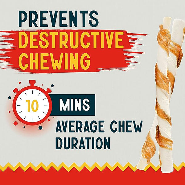 Canine Chews Chicken-Wrapped Rawhide Chews for Dogs, 125 ct.