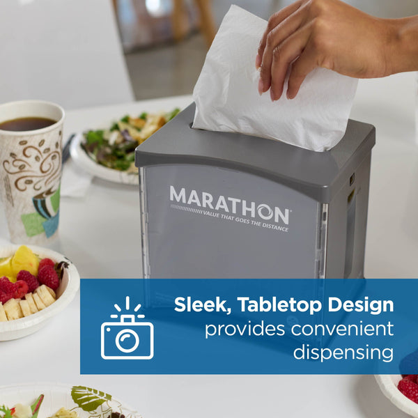 Marathon Interfold Gray Napkin Dispenser 2 ct.