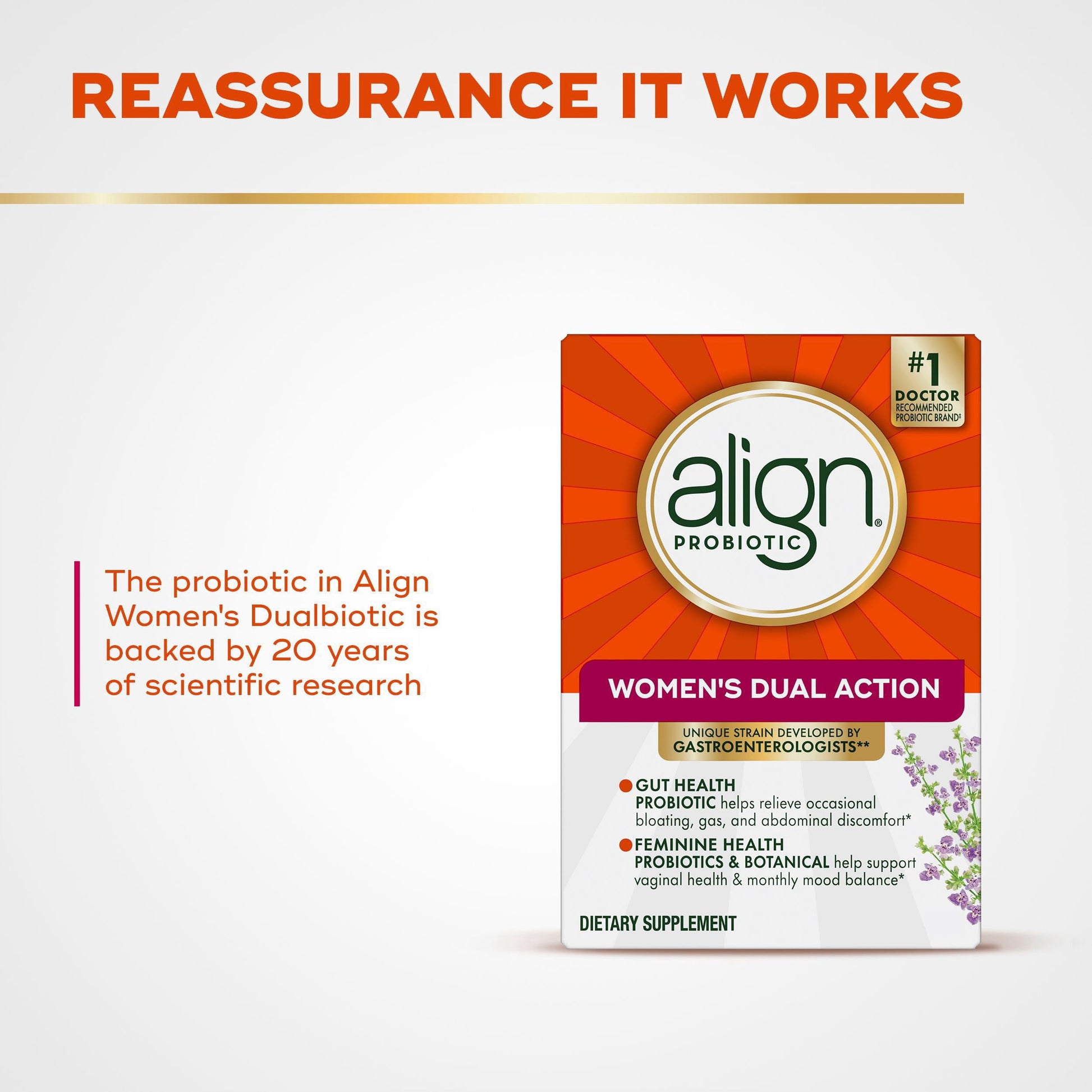 Align Probiotic Women's Dual Action Capsules, 70 ct.