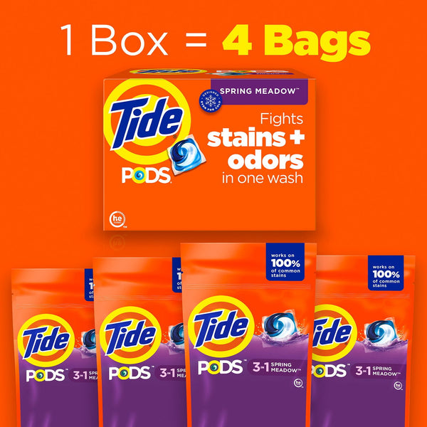 Tide PODS Laundry Detergent Pacs, Spring Meadow, 156 ct.