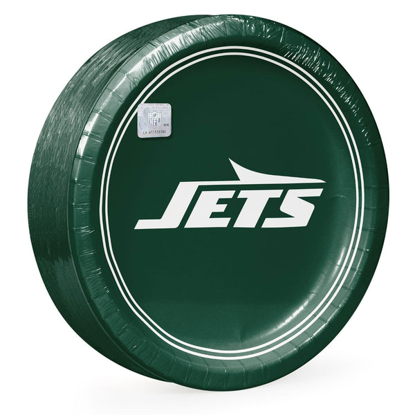 New York Jets NFL Round Paper Plates, 10