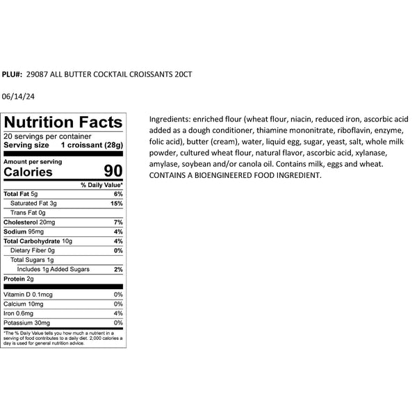 Member's Mark Cocktail Croissants, Bulk Wholesale Case, 260 ct.