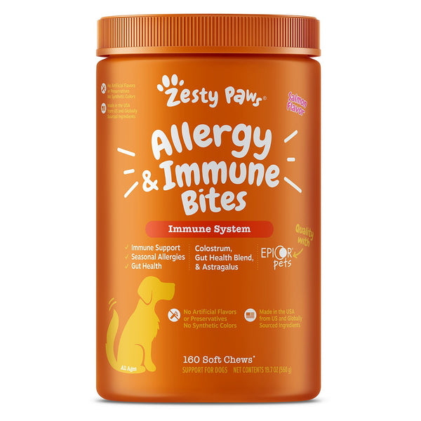 Zesty Paws Allergy & Immune, Salmon, 160 ct.