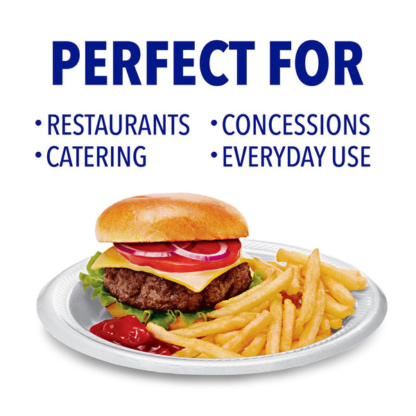 Hefty Supreme Foam Disposable Lunch Plates, 8 7/8