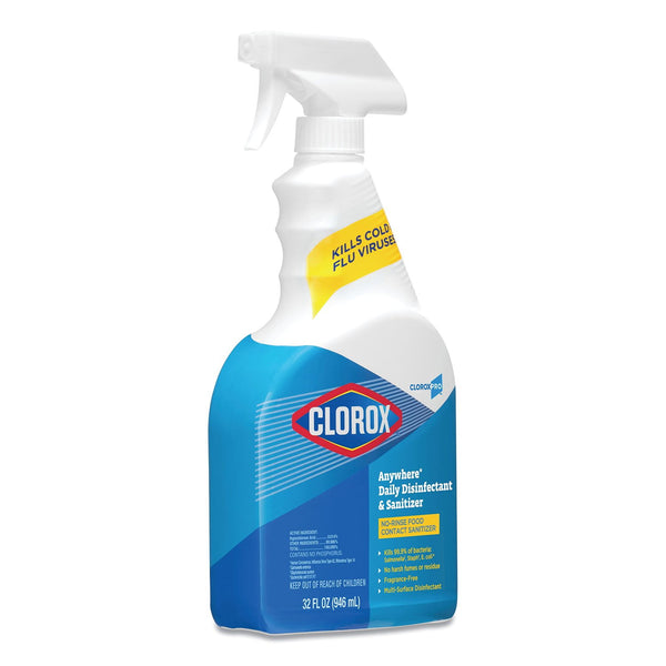 Clorox Anywhere Daily Disinfectant & Sanitizing Spray 32 fl. oz., 12 ct.