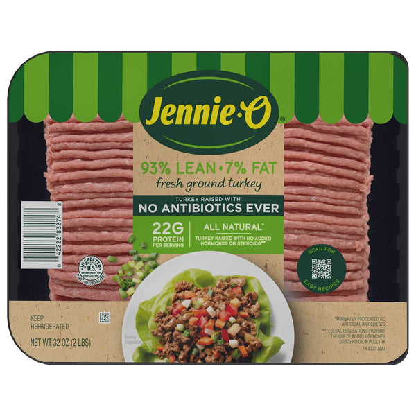 Jennie-O Antibiotic-Free Ground Turkey, Case 16 lbs.