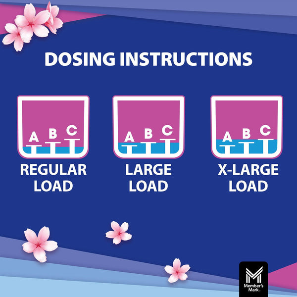 Member's Mark Liquid Fabric Softener, Spring Flowers, 251 loads, 170 fl. oz.