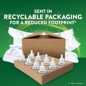 Air Wick Plug In Scented Oil Air Freshener Refills, Fresh Linen, 9 refills